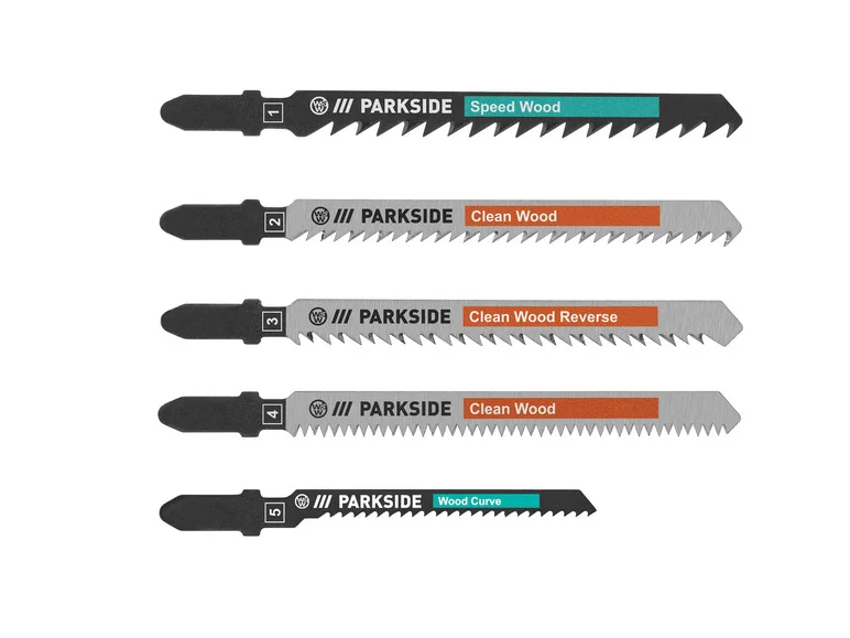 PARKSIDE® Lames de scie sauteuse PSTZ 3 A1. 5 pièces